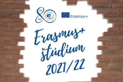 Študuj v zahraničí v akademickom roku 2021/2022 v rámci programu Erasmus+