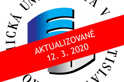 Aktualizované opatrenia rektora EU v Bratislave k súčasnej situácii - 12. marec 2020