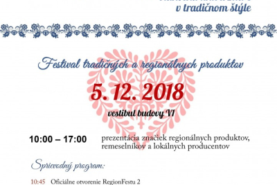 Vianočná univerzita v tradičnom štýle - Regionfest 2 bude na Obchodnej fakulte
