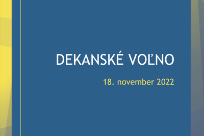 Dekanské voľno pre študentov