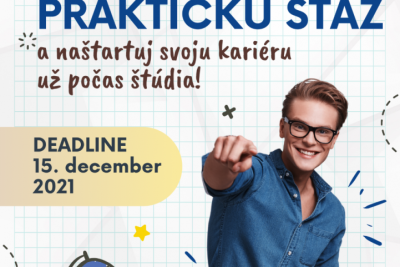 Neváhaj a prihlás sa na Erasmus+ praktickú stáž v akademickom roku 2021/2022