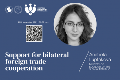 Workshop on Support for bilateral foreign trade cooperation with Anabela Luptáková