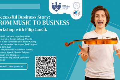 Workshop entitled From Music to Business  with Filip Jančík
