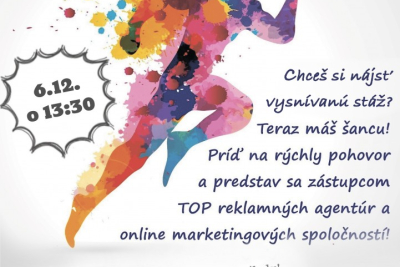 Študenti, dobehnite na speed-dating