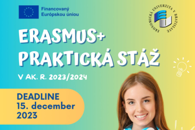 Vycestuj na Erasmus+ praktickú stáž v letnom semestri 2023/2024