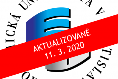 Aktualizované opatrenia rektora EU v Bratislave k súčasnej situácii