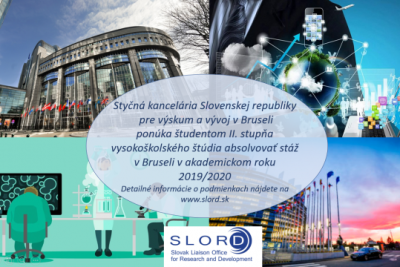 Absolvuj stáž v Styčnej kancelárii SR pre výskum a vývoj v Bruseli