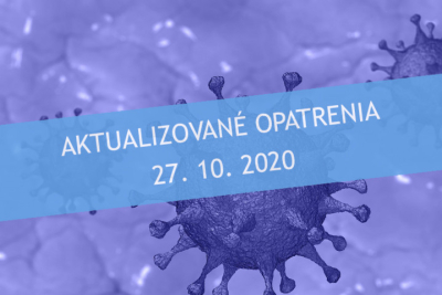 Aktualizované opatrenie rektora EU v Bratislave č. 12 k súčasnej situácii z 27. októbra 2020