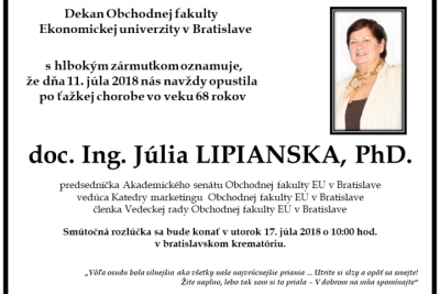 Pani docentka, navždy zostanete v našich srdciach ...