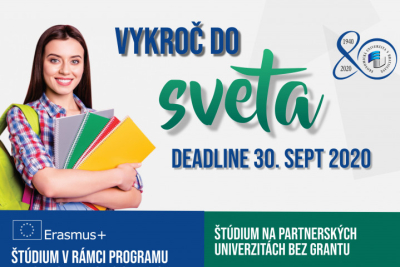 Vykroč do sveta už v letnom semestri 2020/2021