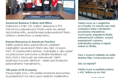 Zapíš si kurzy CNAS na zimný semester 2017/2018