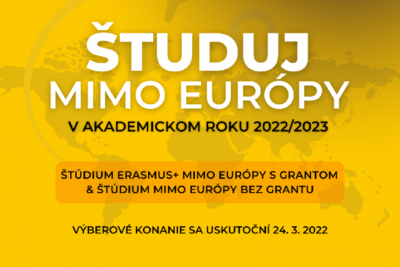 Študuj v krajinách mimo Európy počas akademického roku 2022/2023