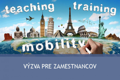 Výzva na Erasmus+ učiteľské a zamestnanecké mobility na zimný semester 2023/2024