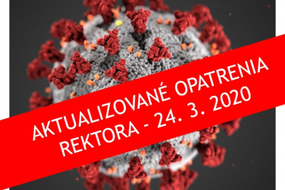 Aktualizované opatrenia rektora EU v Bratislave k súčasnej situácii - 24. marec 2020