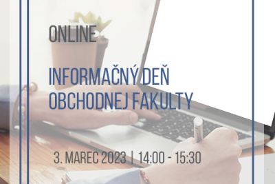 Online informačný deň na Obchodnej fakulte