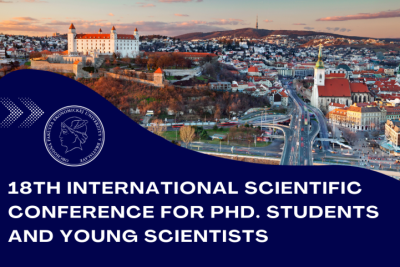 18th International Scientific Conference for PhD. Students and Young Scientists MERKÚR 2023