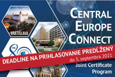 Študuj na 3 univerzitách už v zimnom semestri 2021/2022 - v rámci projektu Central Europe Connect CEC je to možné