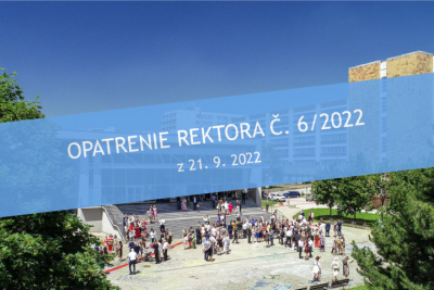 Opatrenie rektora č. 6/2022