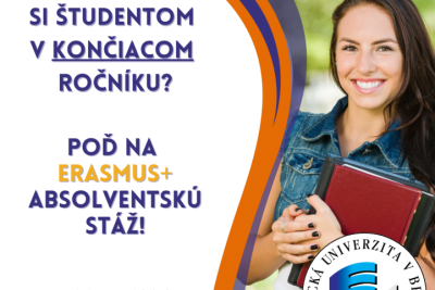 Prihlasovanie na Erasmus+ absolventské stáže je spustené