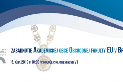 Zasadnutie akademickej obce Obchodnej fakulty EU v Bratislave