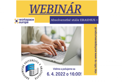 Webinár Erasmus+ absolventské stáže
