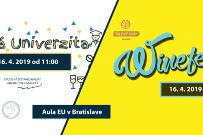 Jarná univerzita a Winefest už 6 rokov na Obchodnej fakulte!