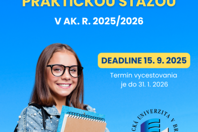 Vycestuj na Erasmus+ praktickú stáž v zimnom semestri 2025/2026