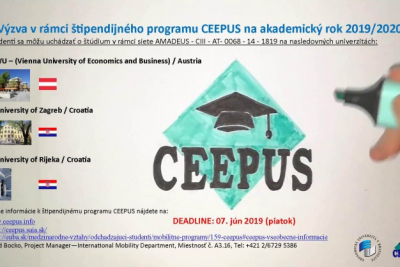 Vycestuj a študuj v rámci programu CEEPUS