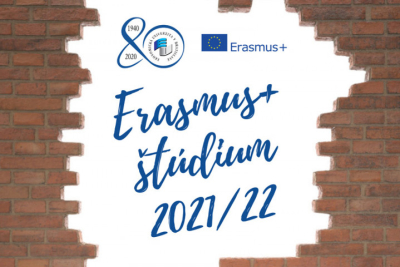 Dodatočná výzva na Erasmus+ študijné pobyty v akademickom roku 2021/2022