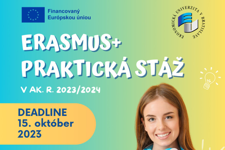 Vycestuj na Erasmus+ praktickú stáž v zimnom semestri 2023/2024