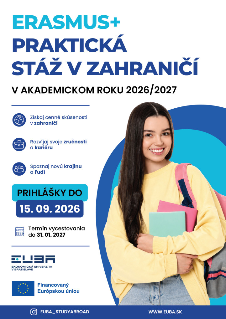 Vycestuj na Erasmus+ praktickú stáž v zimnom semestri 2026/2027