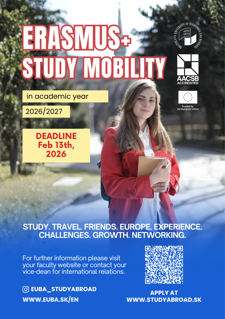 Study Abroad within the Erasmus+ program in the Academic Year 2026/2027 Study Abroad within the Erasmus+ program in the Academic Year 2026/2027