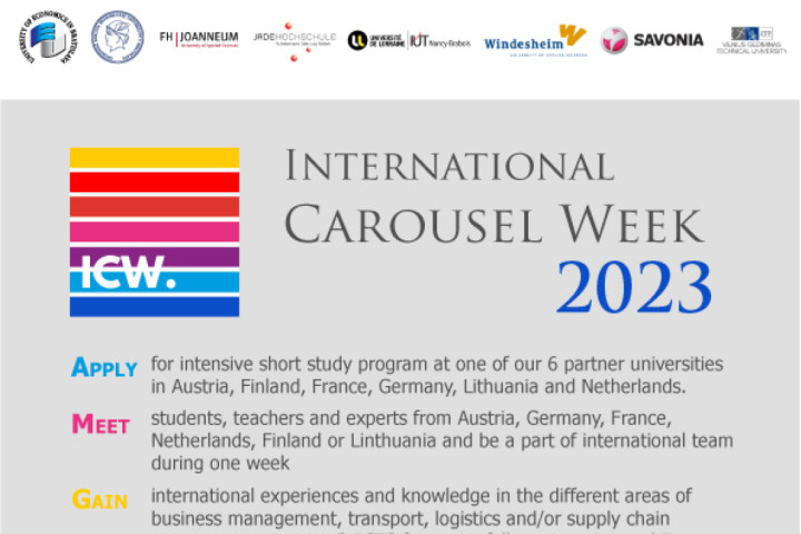 Získaj medzinárodné skúsenosti vďaka International Carousel Weeku 2023