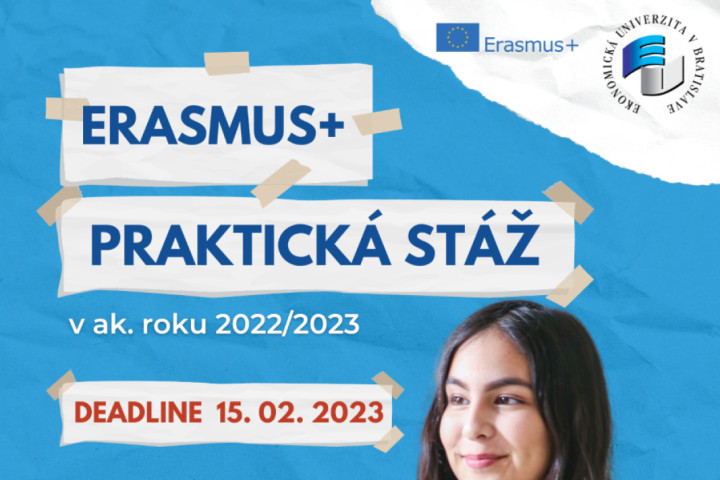 Vycestuj na Erasmus+ praktickú stáž v letnom semestri 2022/2023
