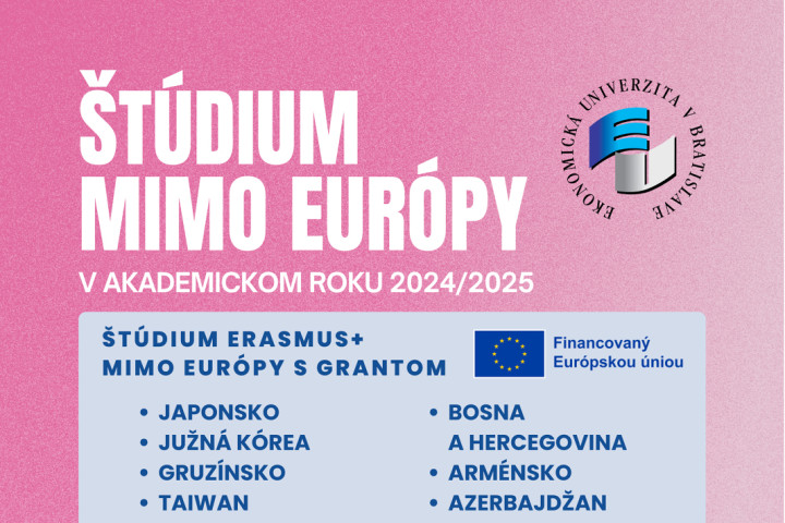 Študuj v krajinách mimo Európy v akademickom roku 2024/2025