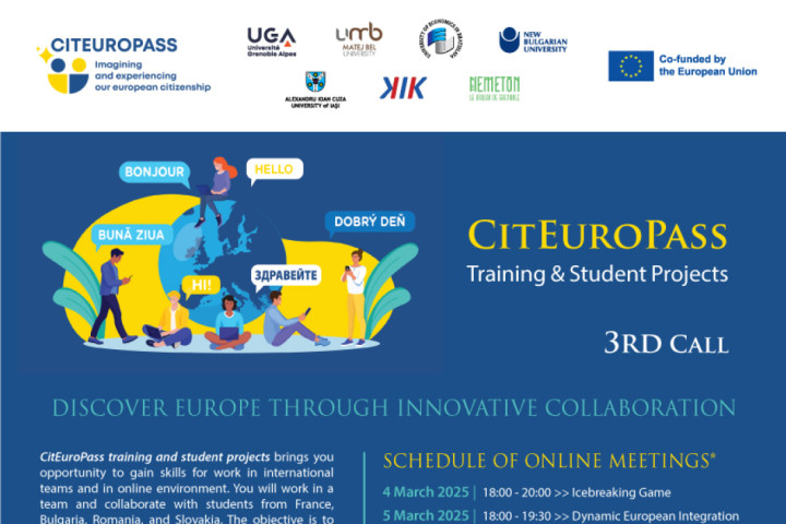 3rd Call for CitEuroPass Training and Student Projects