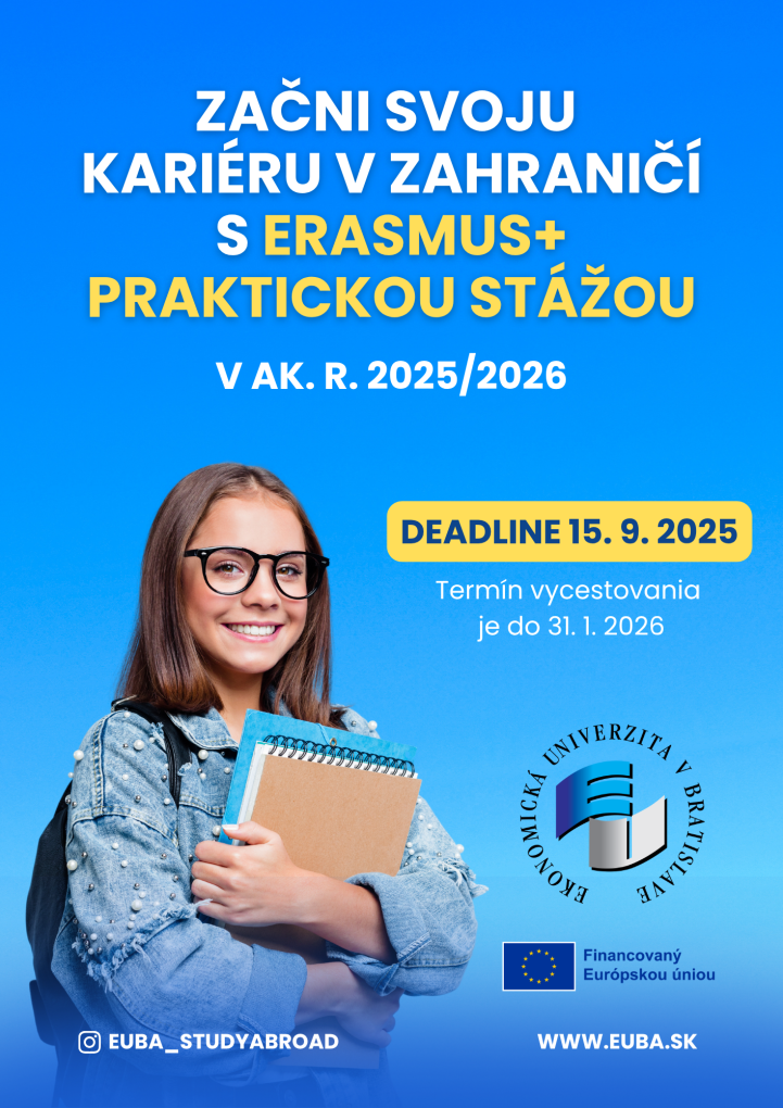 Vycestuj na Erasmus+ praktickú stáž v zimnom semestri 2025/2026